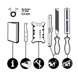 Oregon 558551 7/32-Inch Sharpening Kit - OCS 558551