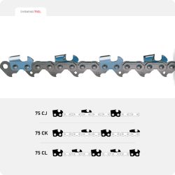 Oregon 75CJ093G Super Guard Chisel Chain - OCS 75CJ093G