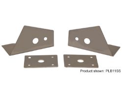 Buyers Products PLB12SS Extended Stainless Steel Truck Hood Light Brackets with Hardware - BUY PLB12SS