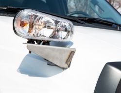 Buyers Products PLB12SS Extended Stainless Steel Truck Hood Light Brackets with Hardware - BUY PLB12SS