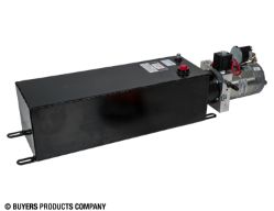 Buyers Products PU303LRS Elecric 3-Way Valve Power Unit - 5-1/2" x 6-1/2" x 19" 3.1 Gallon Steel Reservoir (715 cubic in.) - BUY PU303LRS