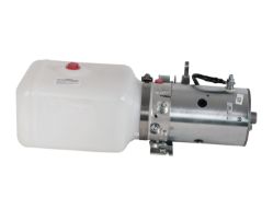 Buyers Products PU311 Manual 3-Way Release Valve DC Power Unit - 5-1/2" x 6-1/2" x 10" .86 Gallon Usable Poly Reservoir (199 cubic in.) - BUY PU311