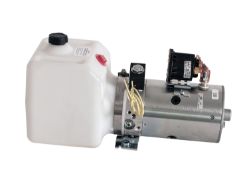 Buyers Products PU319 Electric 3-Way Release Valve DC Power Unit - 5-1/2" x 6-1/2" x 10" .86 Gallon Usable Poly Reservoir (199 cubic in.) - BUY PU319