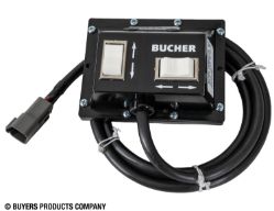 Buyers Products PU3593 Electric 4-Way/3-Way Valve DC Power Unit - 4-1/2" x 8" 1.36 Quart Poly Reservoir (79 cubic in.) - BUY PU3593