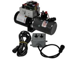 Buyers Products PU3593A 4-Way/3-Way DC Power Unit - Electric Controls, Horizontal .32 Gal. Reservoir - BUY PU3593A