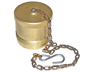Buyers Products QDDP122 Steel Dust Plug with Chain for 3/4" NPT Coupler - 18 GPM 