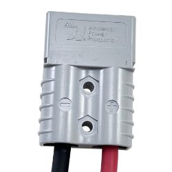 RCPW ASB120G 120A Gray Anderson SB120 Battery Power Connector Repair Harness w/ Leads - RCPW ASB120G