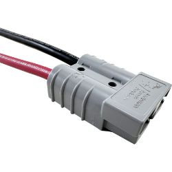 RCPW ASB50G 50A Gray Anderson SB50 Battery Power Connector Repair Harness w/ Leads - RCPW ASB50G