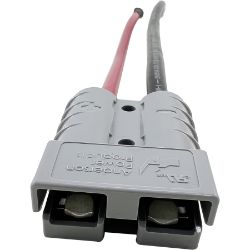 RCPW ASB50G 50A Gray Anderson SB50 Battery Power Connector Repair Harness w/ Leads - RCPW ASB50G