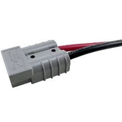RCPW ASB50G 50A Gray Anderson SB50 Battery Power Connector Repair Harness w/ Leads - RCPW ASB50G