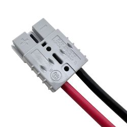 RCPW ASB50G 50A Gray Anderson SB50 Battery Power Connector Repair Harness w/ Leads - RCPW ASB50G