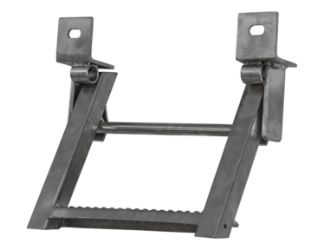 Buyers Products RS1 Black Powder Coated 1 Rung Sure Step Retractable Truck Step 