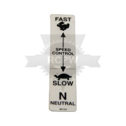Scag 481124 Speed Control Decal 