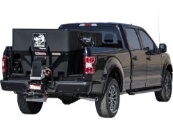Buyers Products SHPE1000 SaltDogg 82.10" 1.0 Cubic Yard Electric Black Poly Hopper Spreader (Standard Chute) - BUY SHPE1000