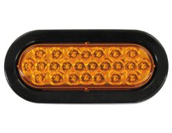 Buyers Products SL65CO 6-1/2" 24 LED Clear Oval Strobe Warning Light - Recessed - BUY SL65CO