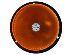 Buyers Products SL660A 6.31" x 6.31" Amber Incandescent Beacon Strobe w/ Permanent Mount - BUY SL660A