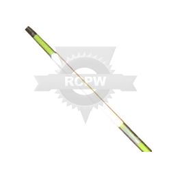 Fiberglass Innovations 664 48" Yellow Hi-Viz Solid Fiberglass Driveway Marker with Reflective Tape and Metal Cap 