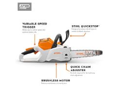 STIHL MSA 160 C-B 36V Battery-Powered Lightweight Easy Start Chainsaw Power Unit (Bar & Chain Not Included) - STI MSA 160 C-B