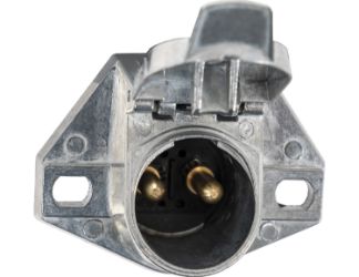Buyers Products TC1002 2-Pin Metal Trailer Connector, Horizontal - Truck End 