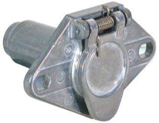 Buyers Products TC1006 6-Pin Round Metal Truck End Trailer Connector 