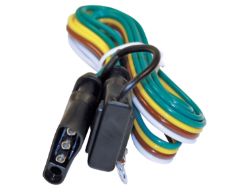 Buyers Products TC1244 4-Way Flat Trailer Connector with Cap, 48" Prewired Loop - BUY TC1244