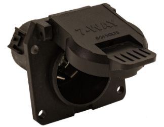 Buyers Products TC1770P 7-Pin Flat Plastic Truck End Trailer Connector 