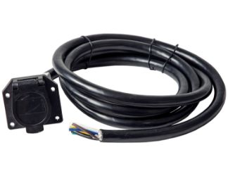Buyers Products TC1967P 7-Pin Flat Molded Truck End Connector 