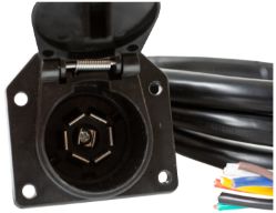 Buyers Products TC1967P 7-Pin Flat Molded Truck End Connector - BUY TC1967P