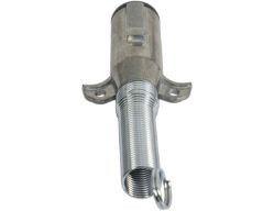 Buyers Products TC2002 2-Pin Metal Trailer Connector with Cable Guard Spring, Horizontal - Trailer End - BUY TC2002
