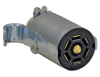 Buyers Products TC2007Z 7-Pin Flat Zinc Trailer End Connector 