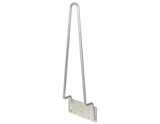 Buyers Products TCH10V Traffic Cone Holders - 22" - Vertical Bracket Mount - Silver Powder Coat Finish 