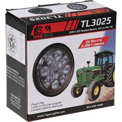 Stens TL3025 24W LED Sealed Round Hi/Lo Beam w/ Screw Connection - STE TL3025