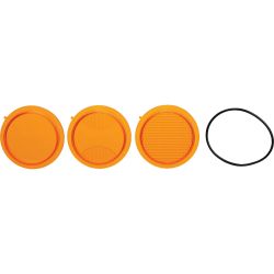 Stens TLM3-ALP 3 Mojave Amber Lens Pack w/ O-Ring / Works with TLM3 and TLM3-FM LED Light" - STE TLM3-ALP
