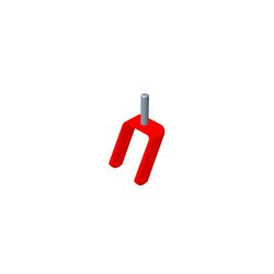 Toro 110-6634-01 Caster Fork Assembly - TOR 110-6634-01