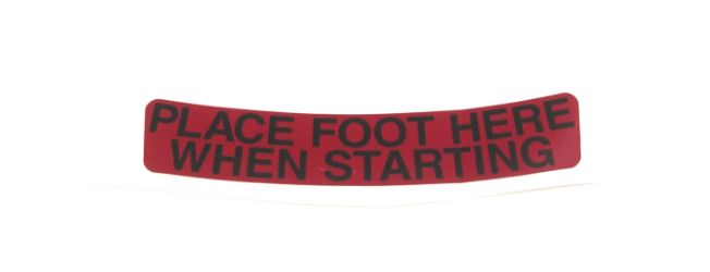 Toro 46-7370 Step Pad Decal 