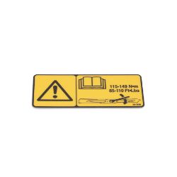 Toro 93-7818 Blade Bolt Torque Decal - TOR 93-7818