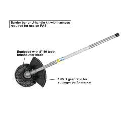 ECHO 99944200601 PAS Brush Cutter Attachment w/ 80-Tooth Blade - ECH 99944200601