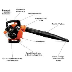 ECHO PB-255LN 25.4cc 191mph 354CFM Gas Low Noise Handheld Leaf Blower - ECH PB-255LN
