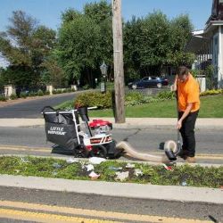 Little Wonder 5511-02-01 Pro Vac SI 187cc 5.1hp Gas Walk Behind Leaf & Debris Vacuum Shredder w/ Honda GSV190 Engine - LW 5511-02-01