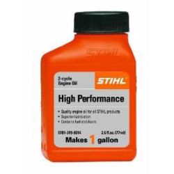 STIHL 0781 319 8008 2.6 oz. High Performance Two-Cycle Engine Oil - 1 Gallon Mix - STI 0781 319 8008