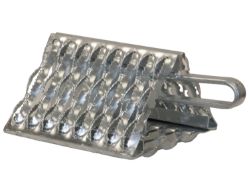 Buyers Products WC091061 Orange Powder Coated Galvanized Steel Wheel Chock with Handle - 9" x 10" x 6" - BUY WC091061