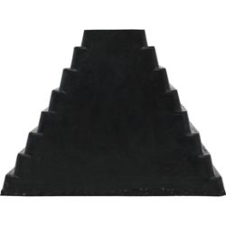 Buyers Products WC1086 Rubber Wheel Chock with Chain Eye - 10" x 8" x 6" - BUY WC1086