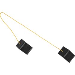 Buyers Products WC35225 Mini Rubber Wheel Chock Pair with Rope - 3" x 5" x 2.25" - BUY WC35225