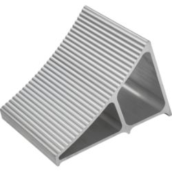 Buyers Products WC6096A Extruded Aluminum Wheel Chock - 6" x 8.75" x 5.86" 