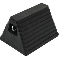 Buyers Products WC6810L Rubber Wheel Chock with Chain Eye - 10" x 8" x 6" - BUY WC6810L