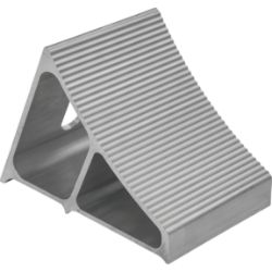 Buyers Products WC7118A Extruded Aluminum Wheel Chock - 7" x 10.75" x 7.8" - BUY WC7118A