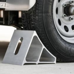 Buyers Products WC7118A Extruded Aluminum Wheel Chock - 7" x 10.75" x 7.8" - BUY WC7118A