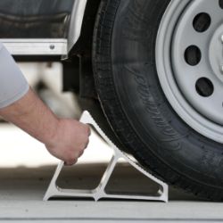 Buyers Products WC7118A Extruded Aluminum Wheel Chock - 7" x 10.75" x 7.8" - BUY WC7118A