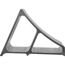 Buyers Products WC7118A Extruded Aluminum Wheel Chock - 7" x 10.75" x 7.8" - BUY WC7118A