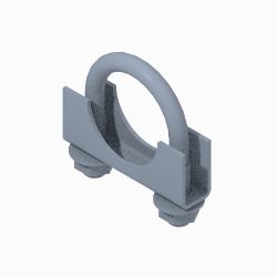 BOSS 104-4090 1.13 in. Diameter Steel Yellow Zinc Muffler Clamp 